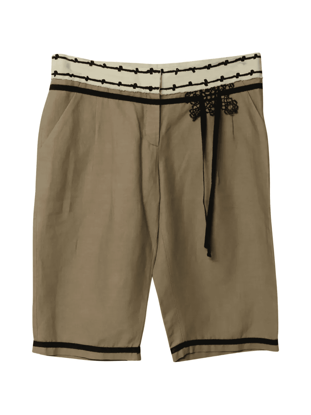 tie-detail shorts - Image 1