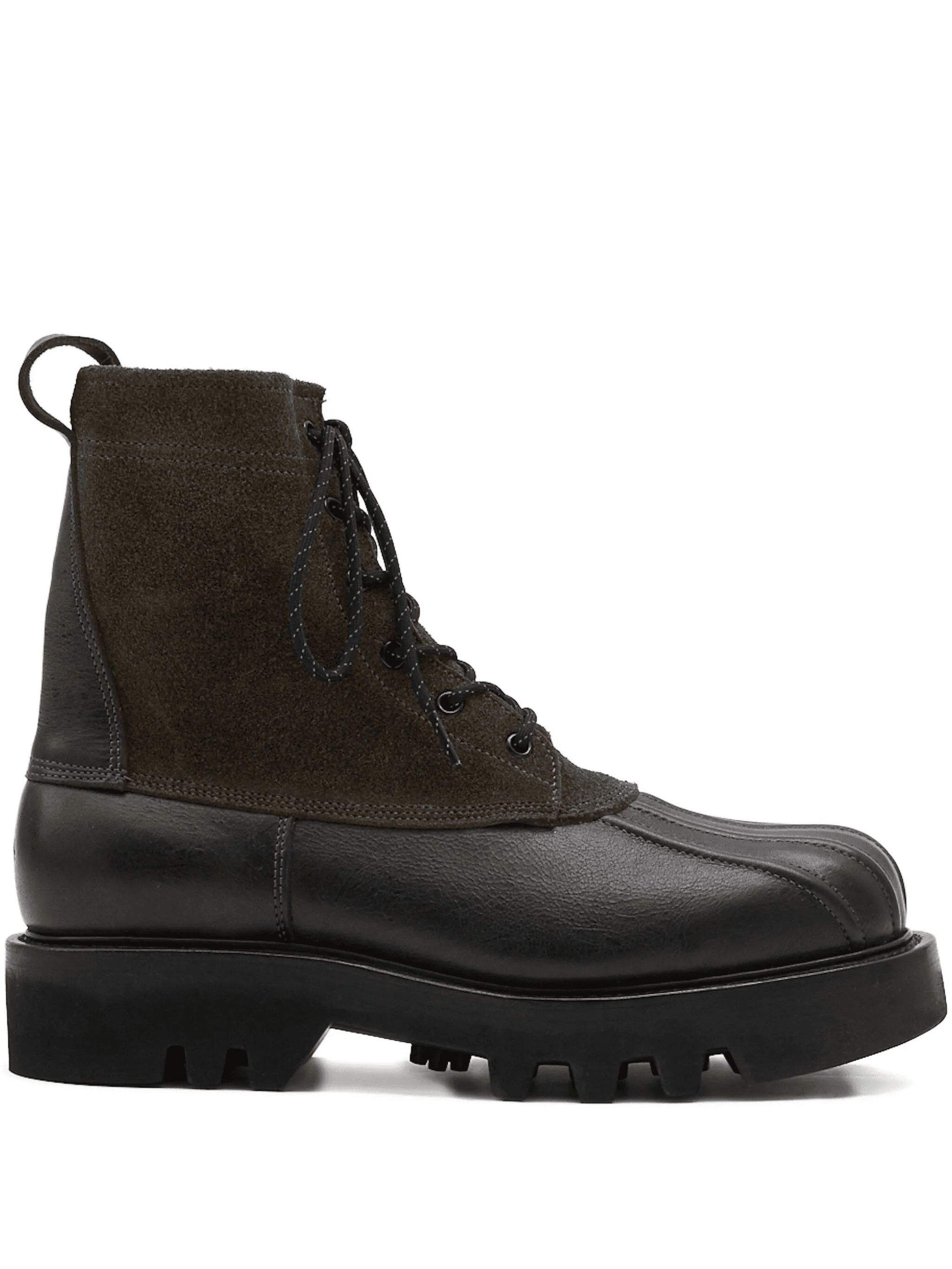 B-Type 02 lace-up leather suede boots - Image 1