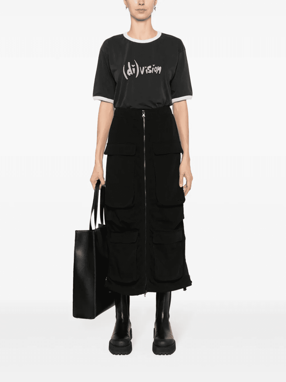 logo-embroidered organic cotton T-shirt — Image 5