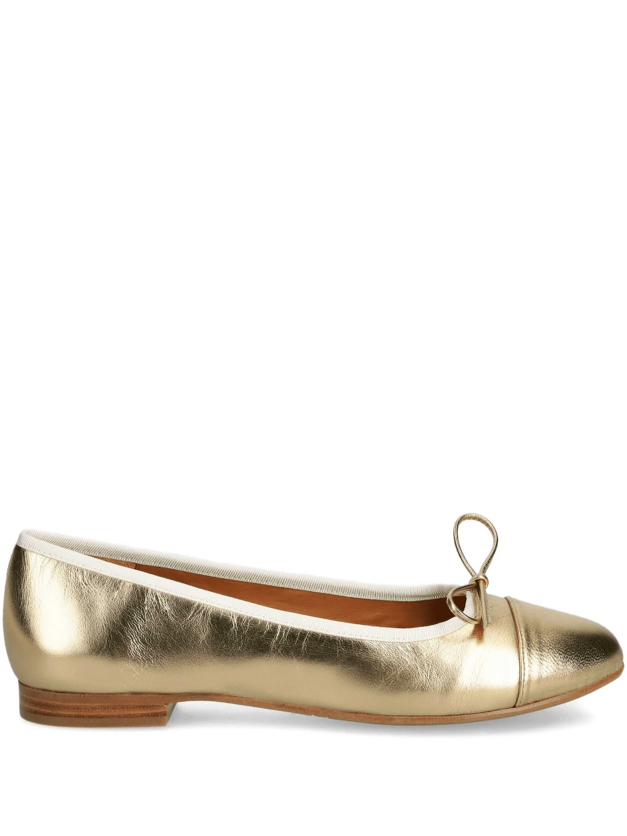 bow-detail leather ballet flats - Image 1