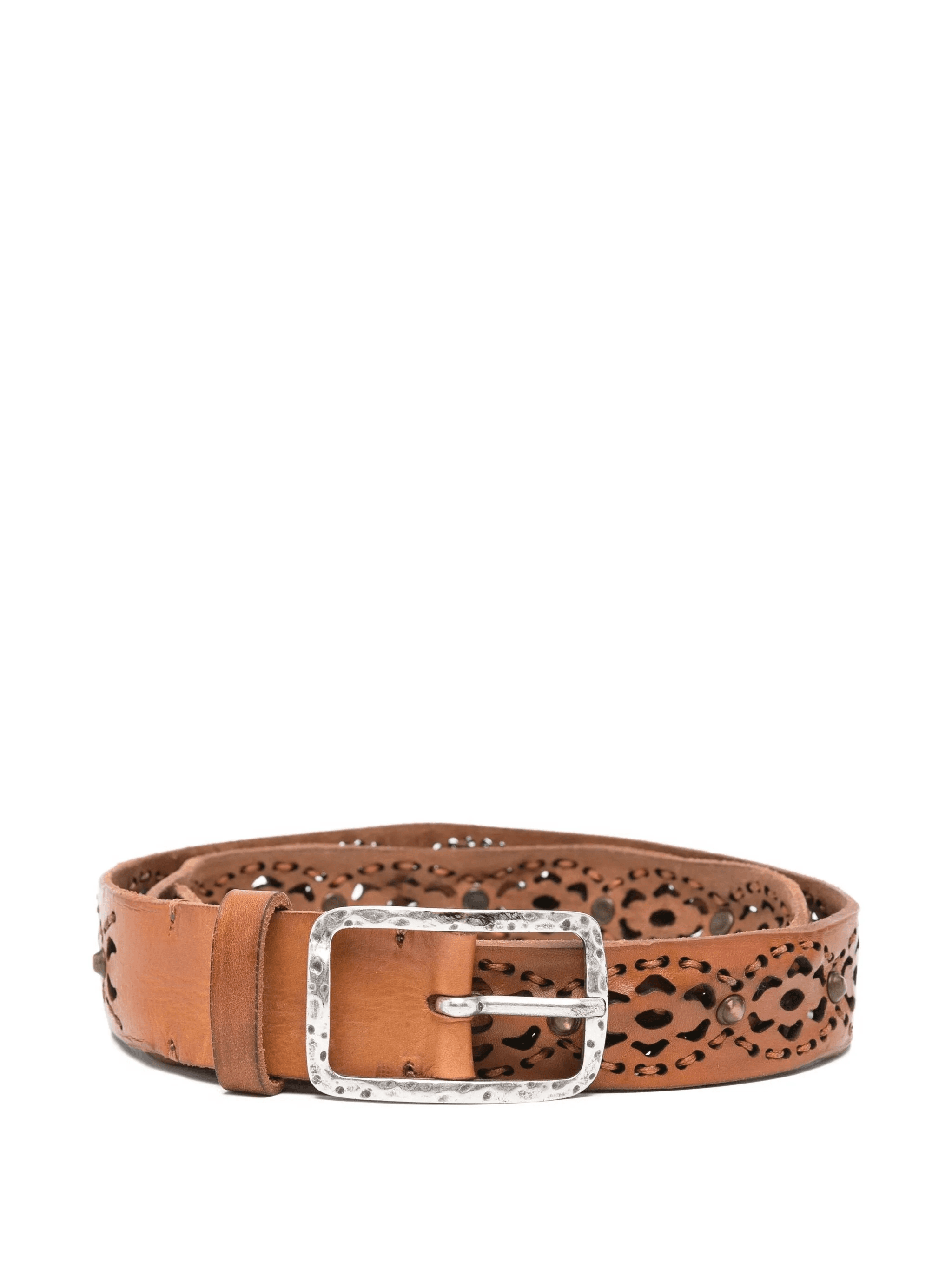 leather cut-out belt - Image 1