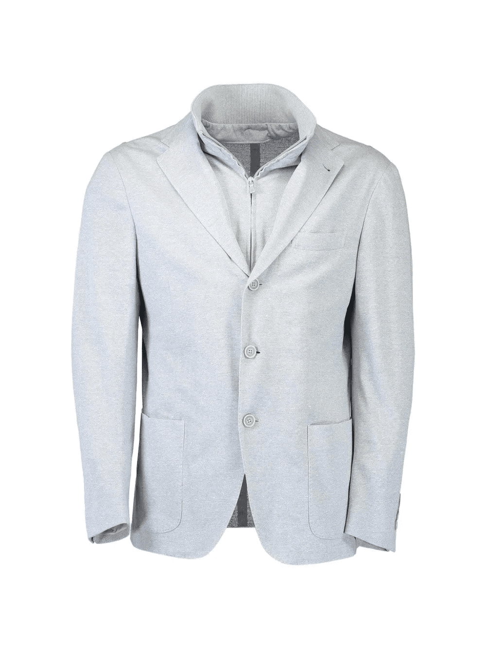 single breasted collar jacket - Image 1