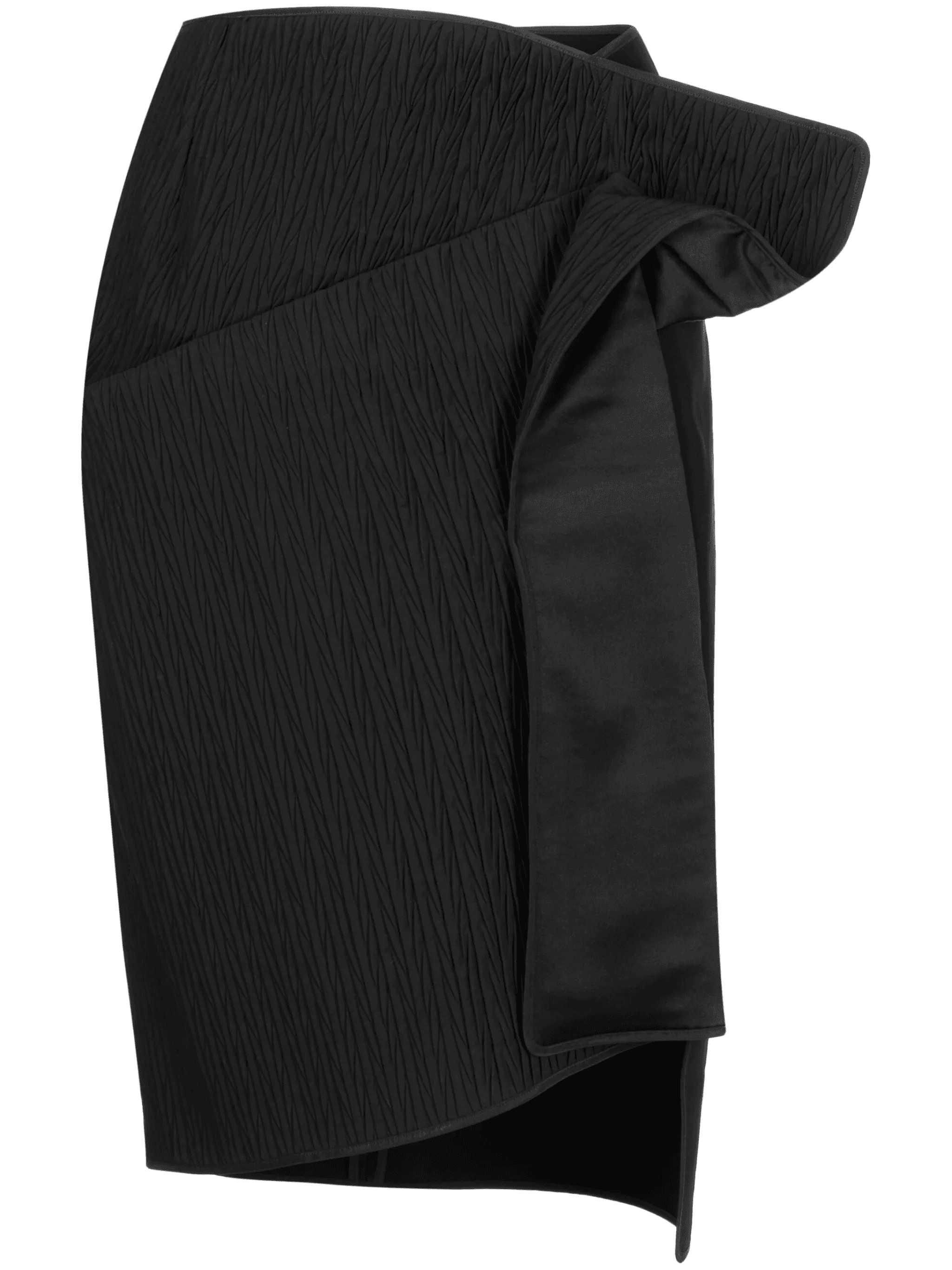 twist-detail asymmetric skirt - Image 1
