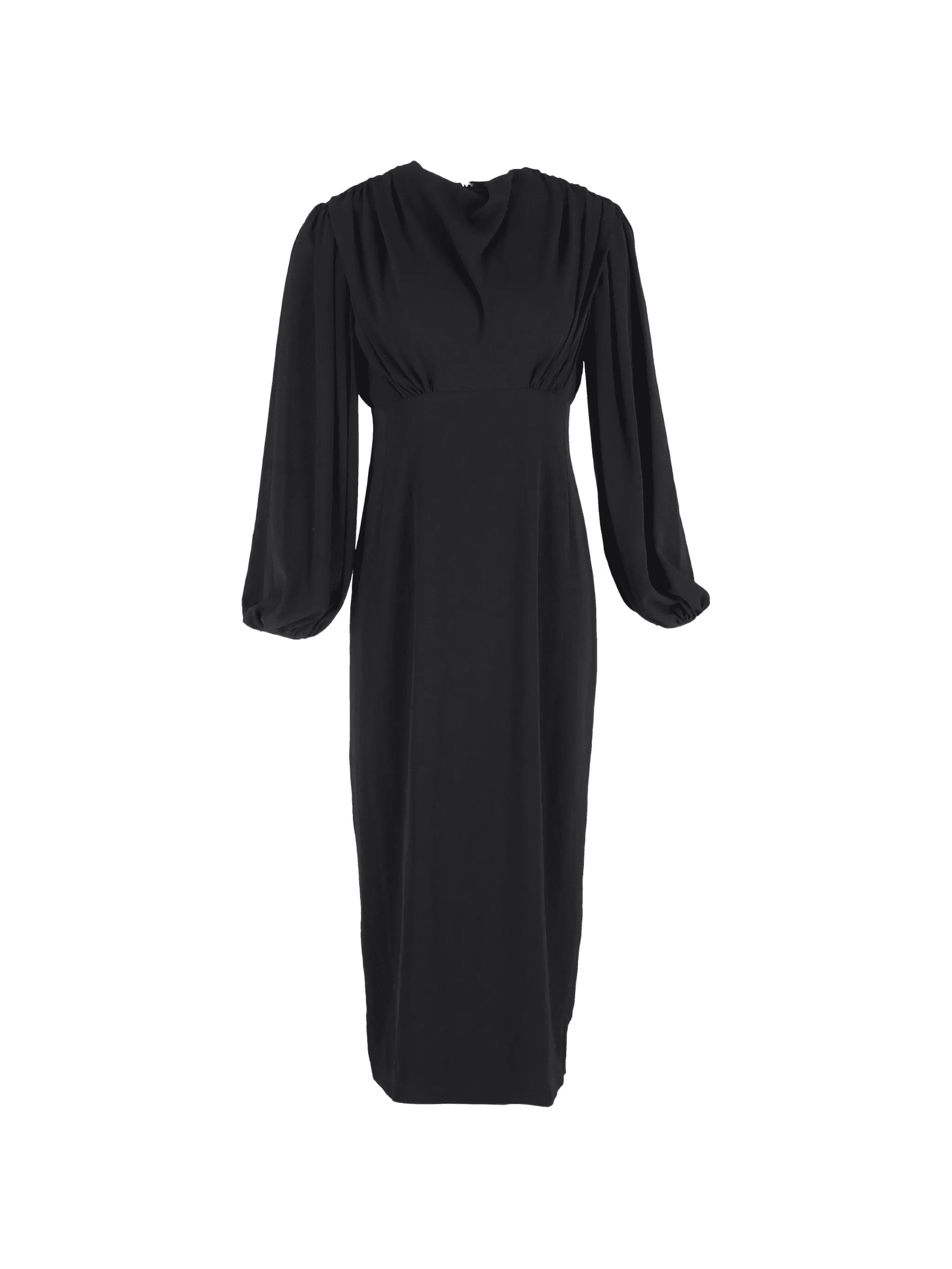 long-sleeve midi dress - Image 1