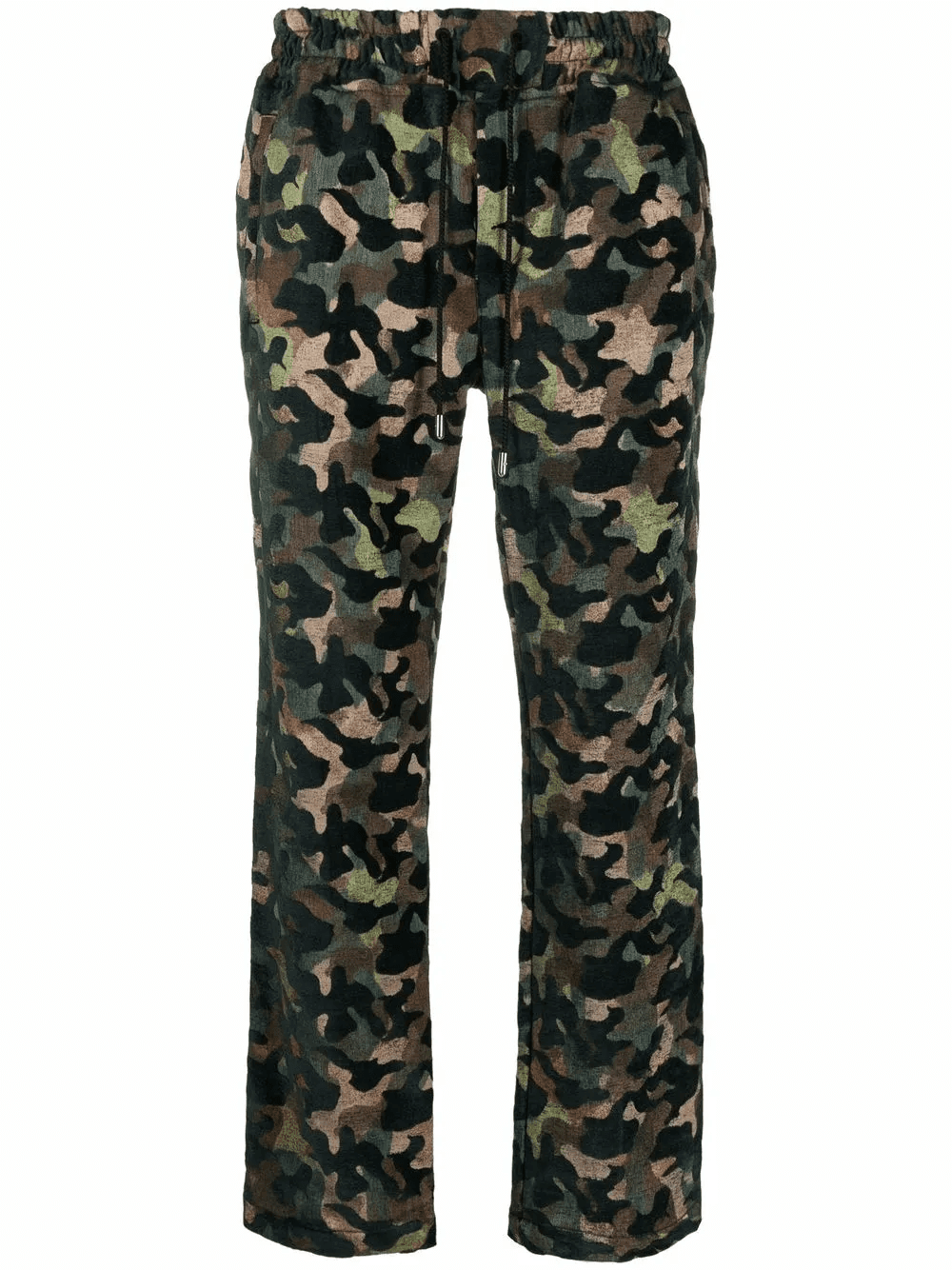 camouflage-print straight leg trousers - Image 1
