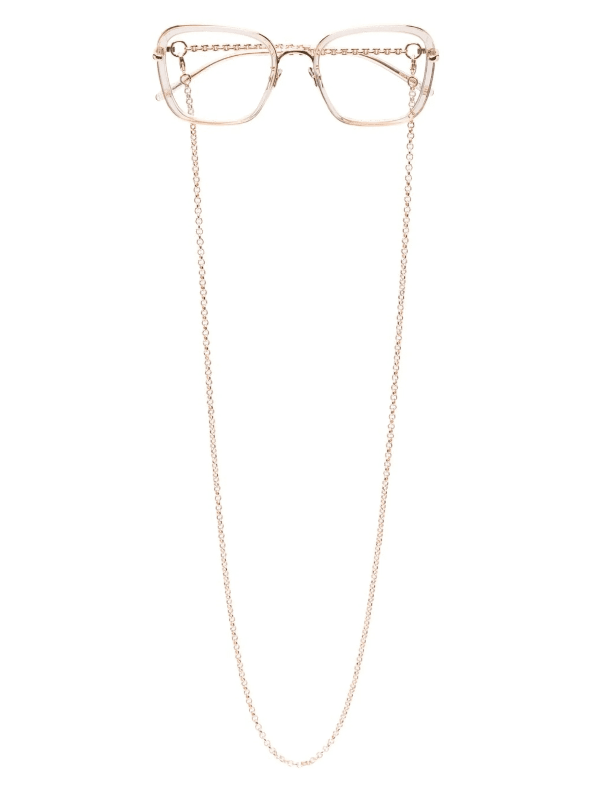 square-frame chain-link optical glasses - Image 1