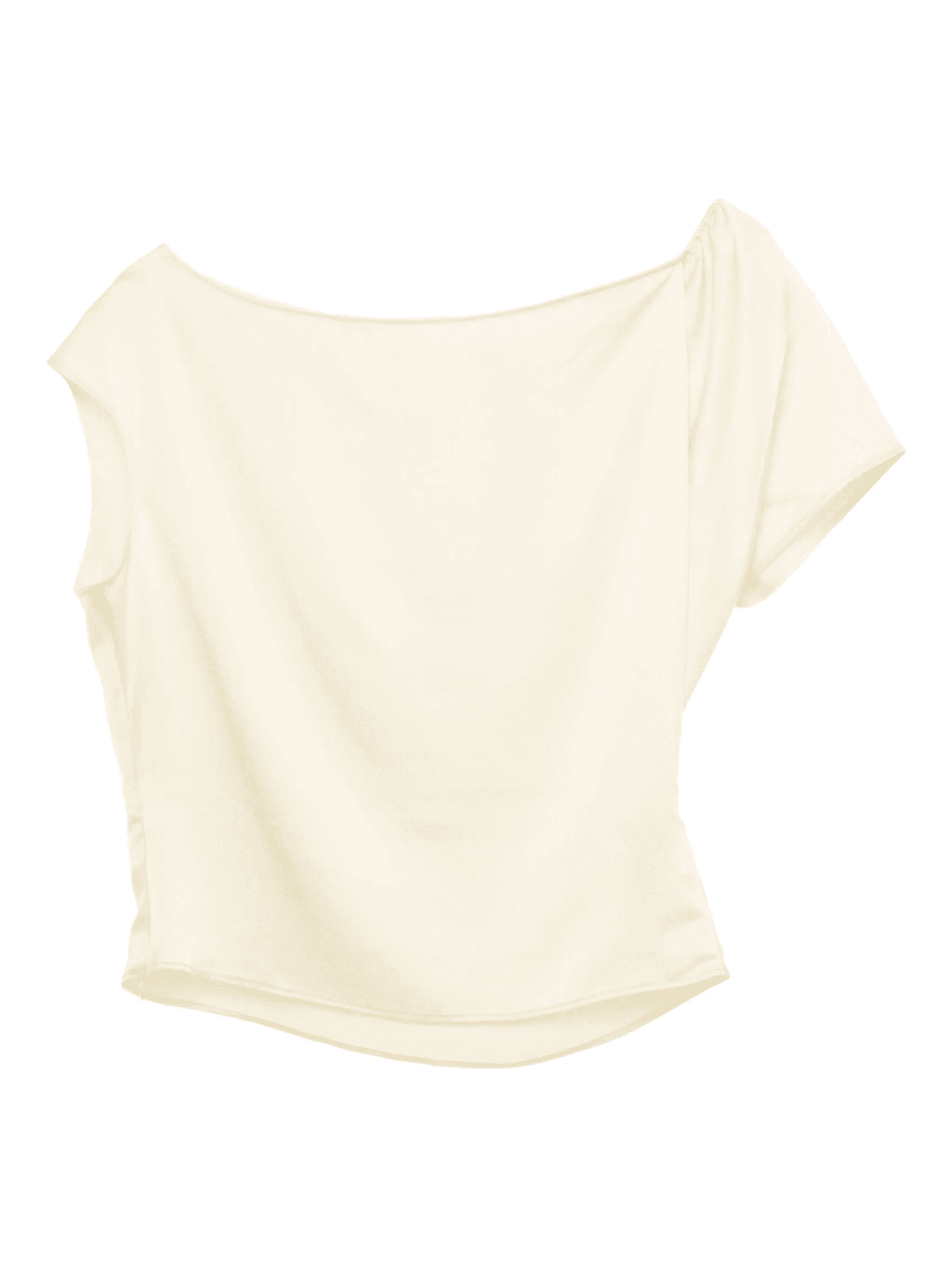 draped one-shoulder top - Image 1