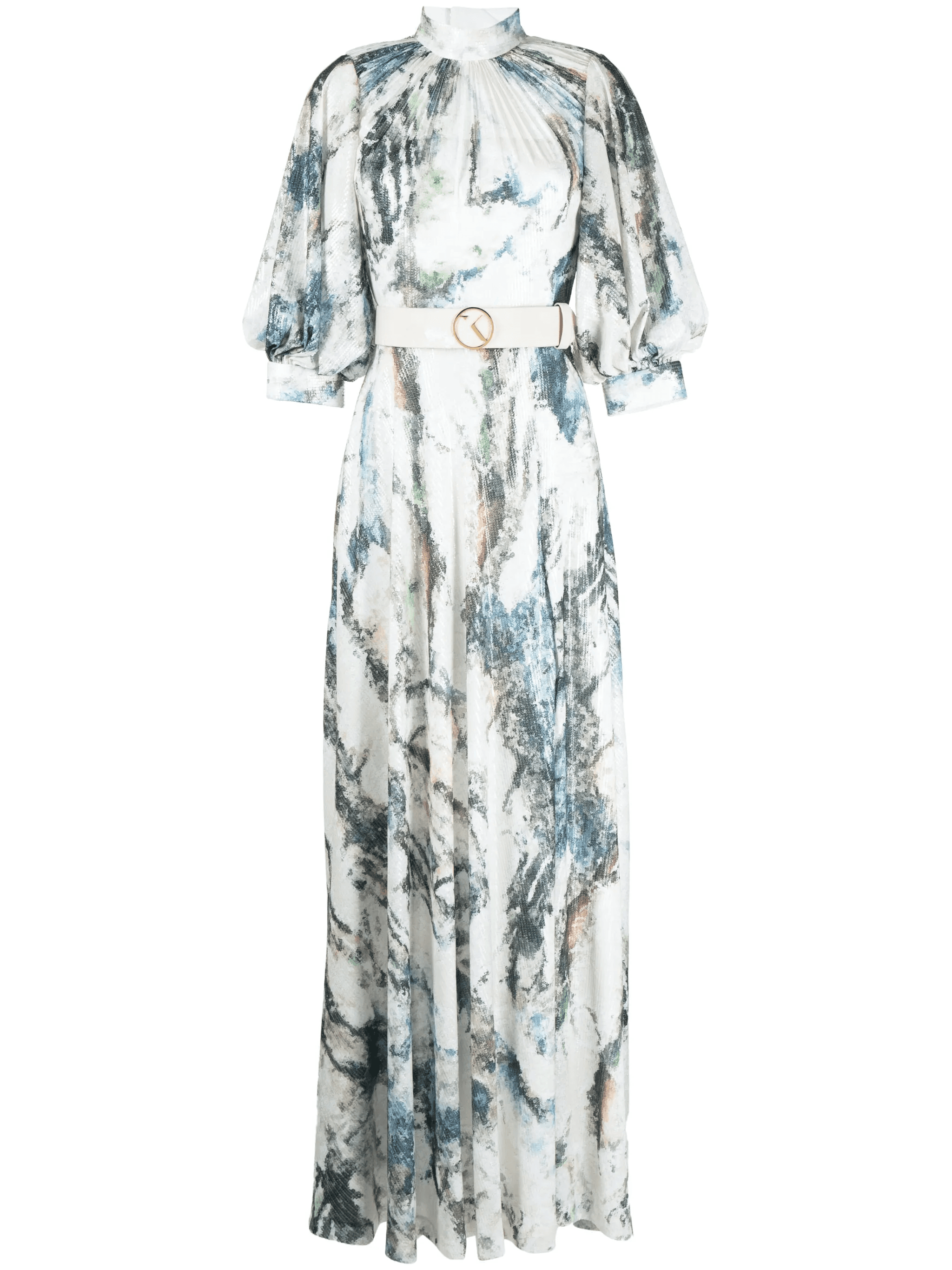 graphic-print sequin embellished dress - Image 1