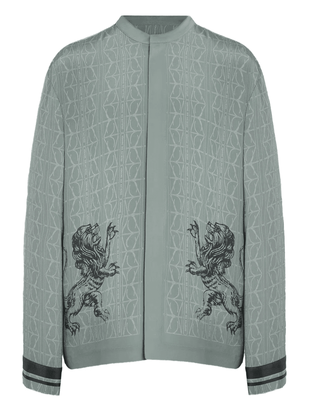 lion-print long-sleeved shirt - Image 1