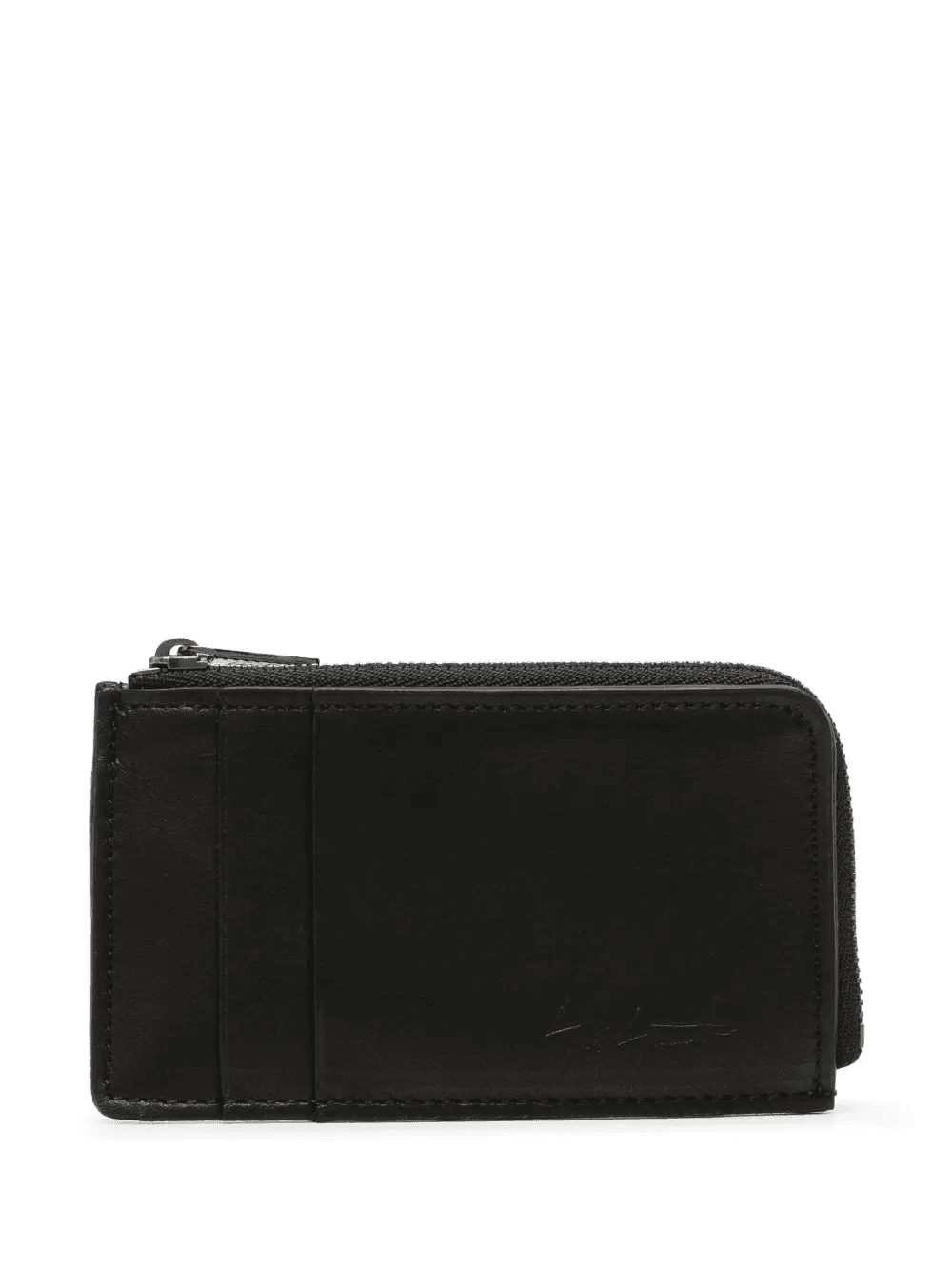 logo-debossed  leather wallet - Image 1