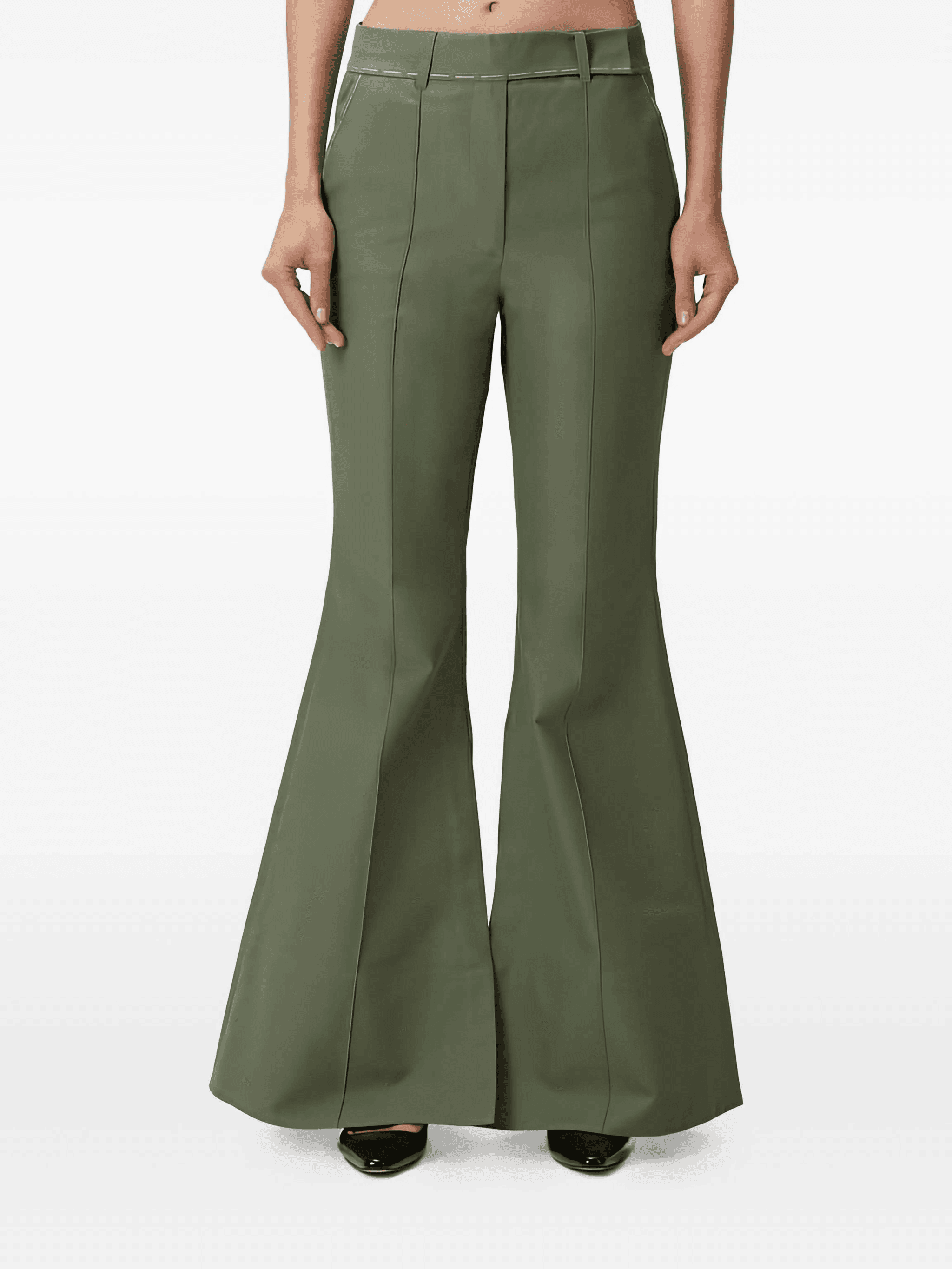 Mick split-hem flared trousers - Image 1