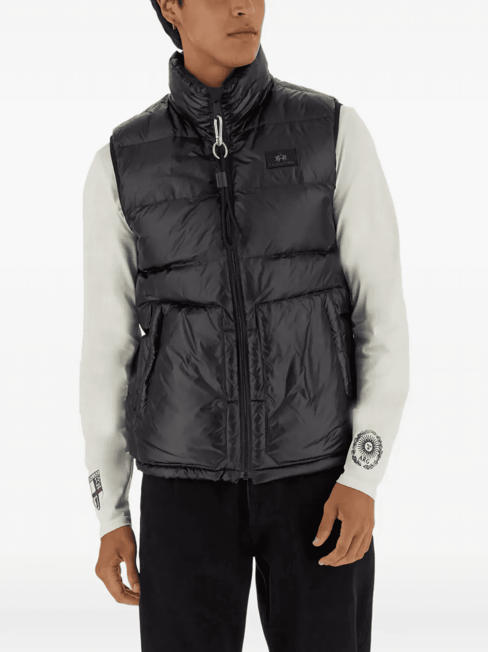 padded zip-fastening gilet - Image 1