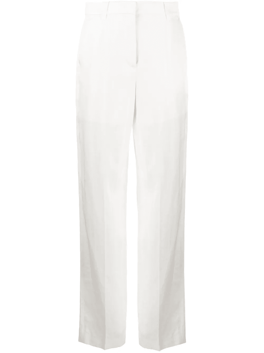 high-waist straight-leg trousers - Image 1