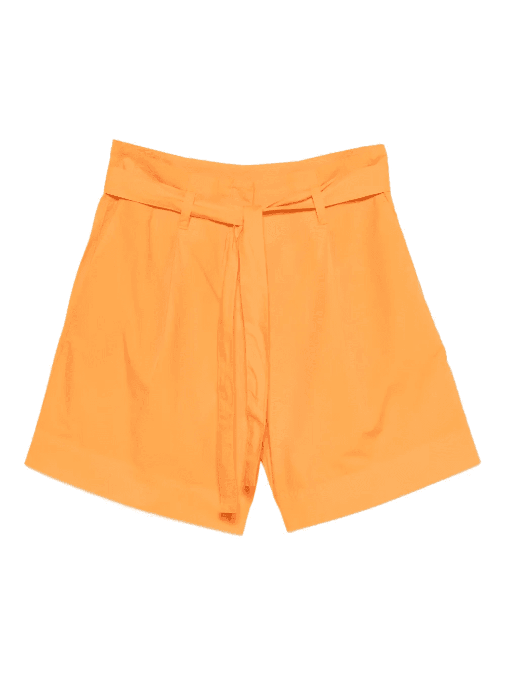 belted cotton shorts - Image 1