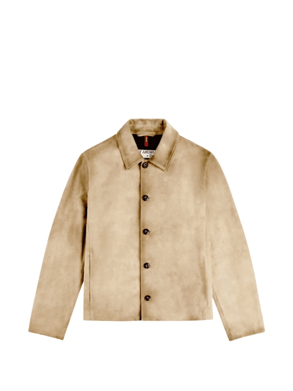 buttoned calfskin jacket - Image 1