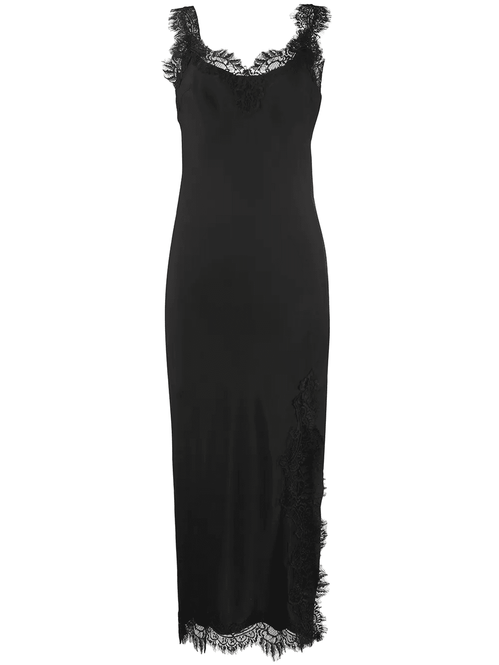 Miley lace-hem slip dress - Image 1