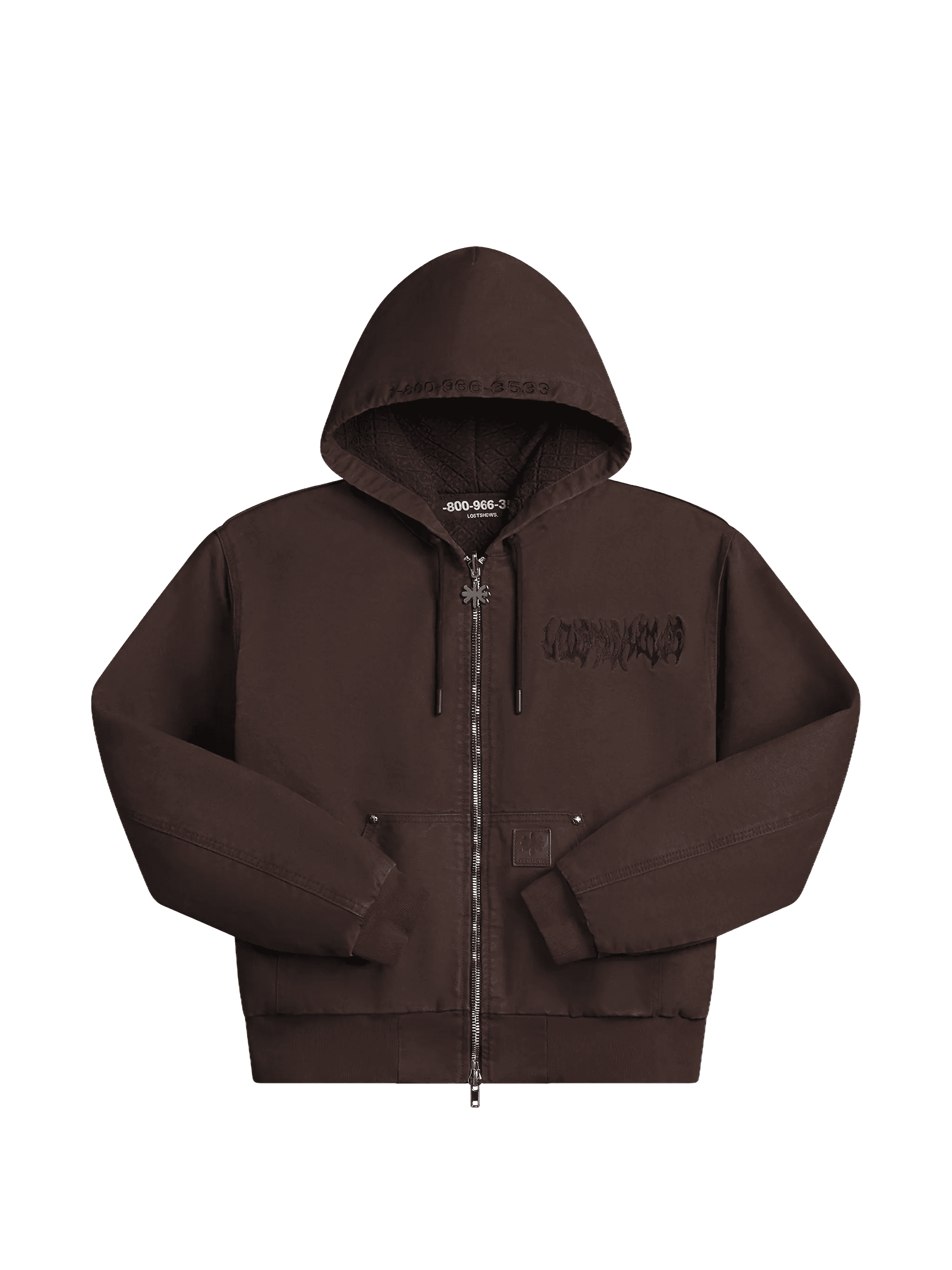 zip-fastening hoodie - Image 1