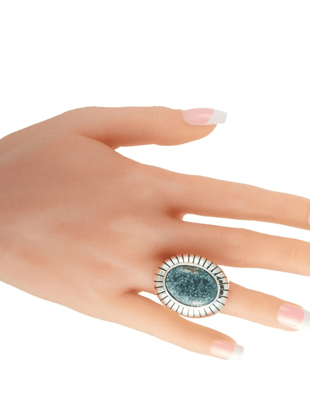 sterling silver turquoise ring - Image 1