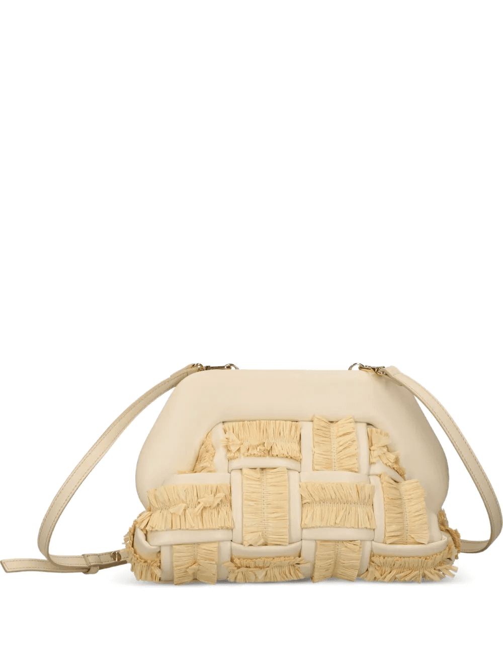 woven fringed small crossbody bag - Image 1