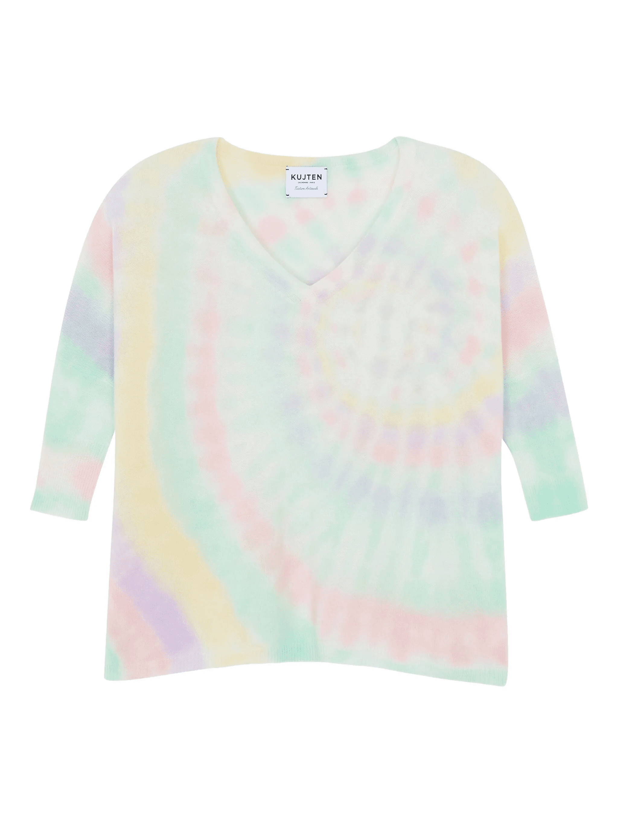 tie-dye V-neck sweater - Image 1
