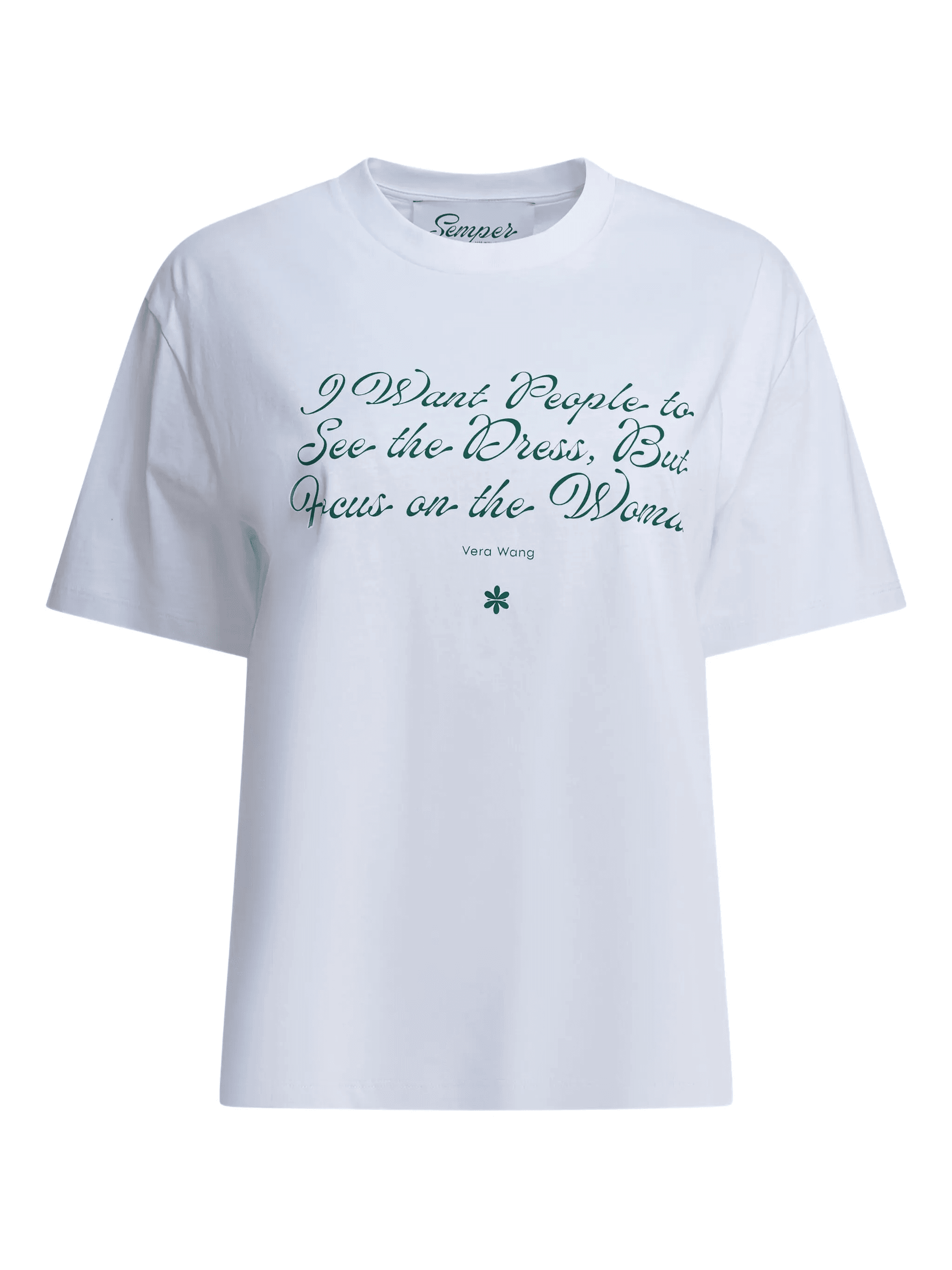 quote-print T-shirt - Image 1