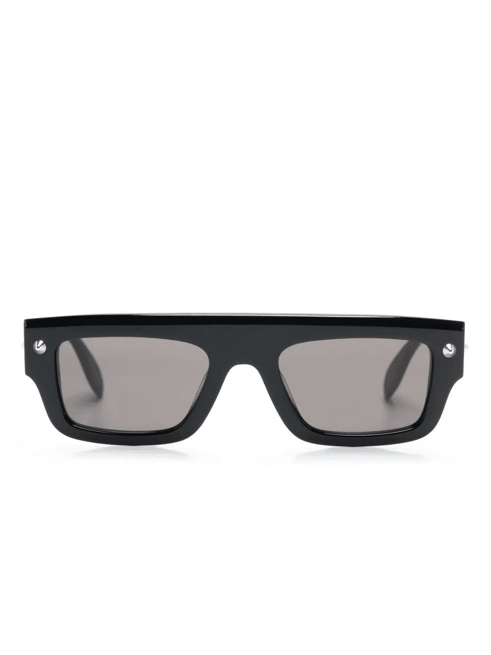 logo-engraved rectangular-frame sunglasses - Image 1