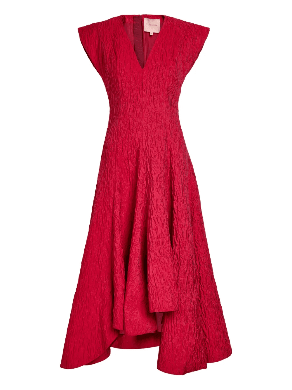 Sapha V-neck asymmetric dress - Image 1