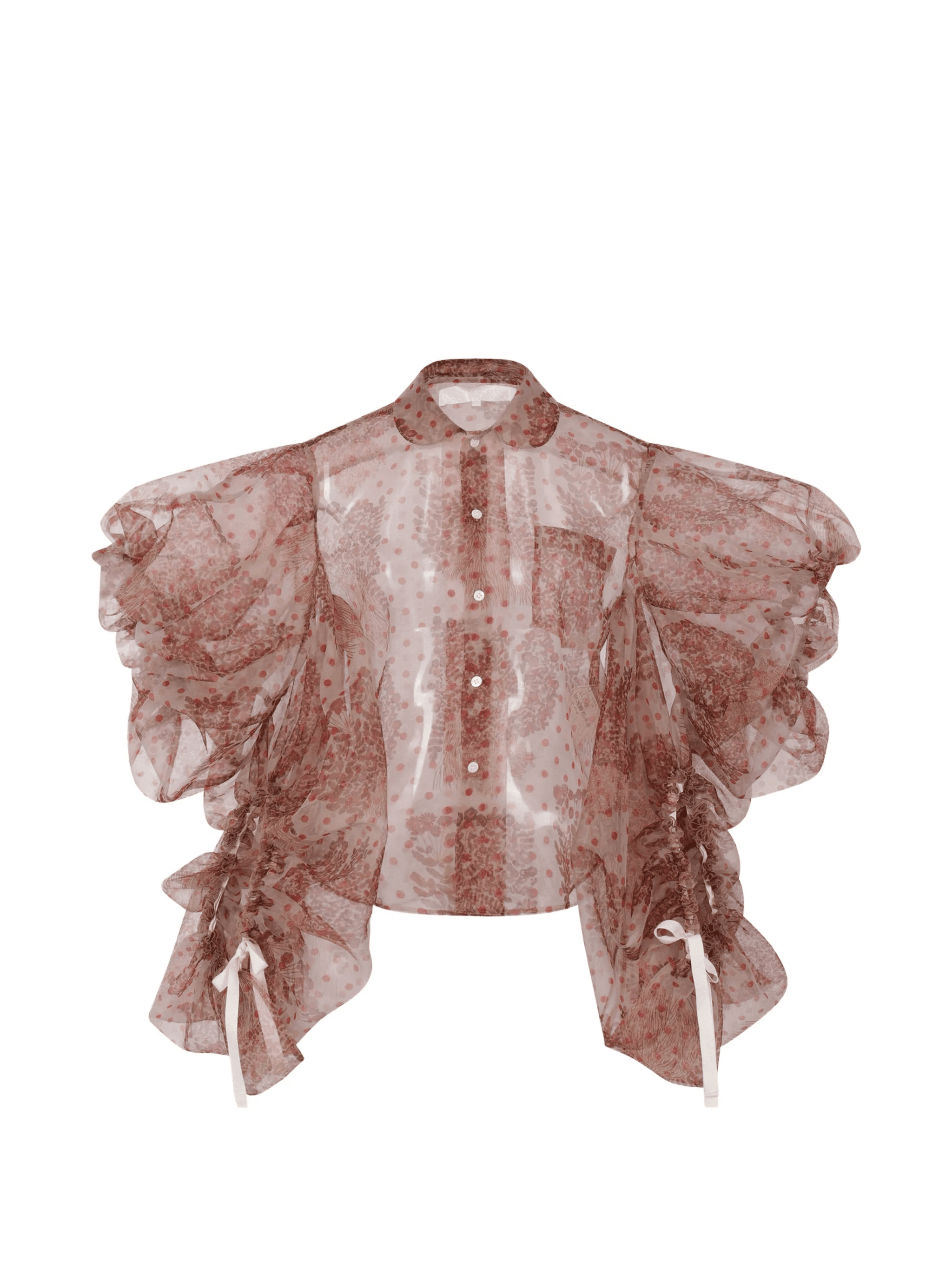 patterned ruffled shirt - Image 1