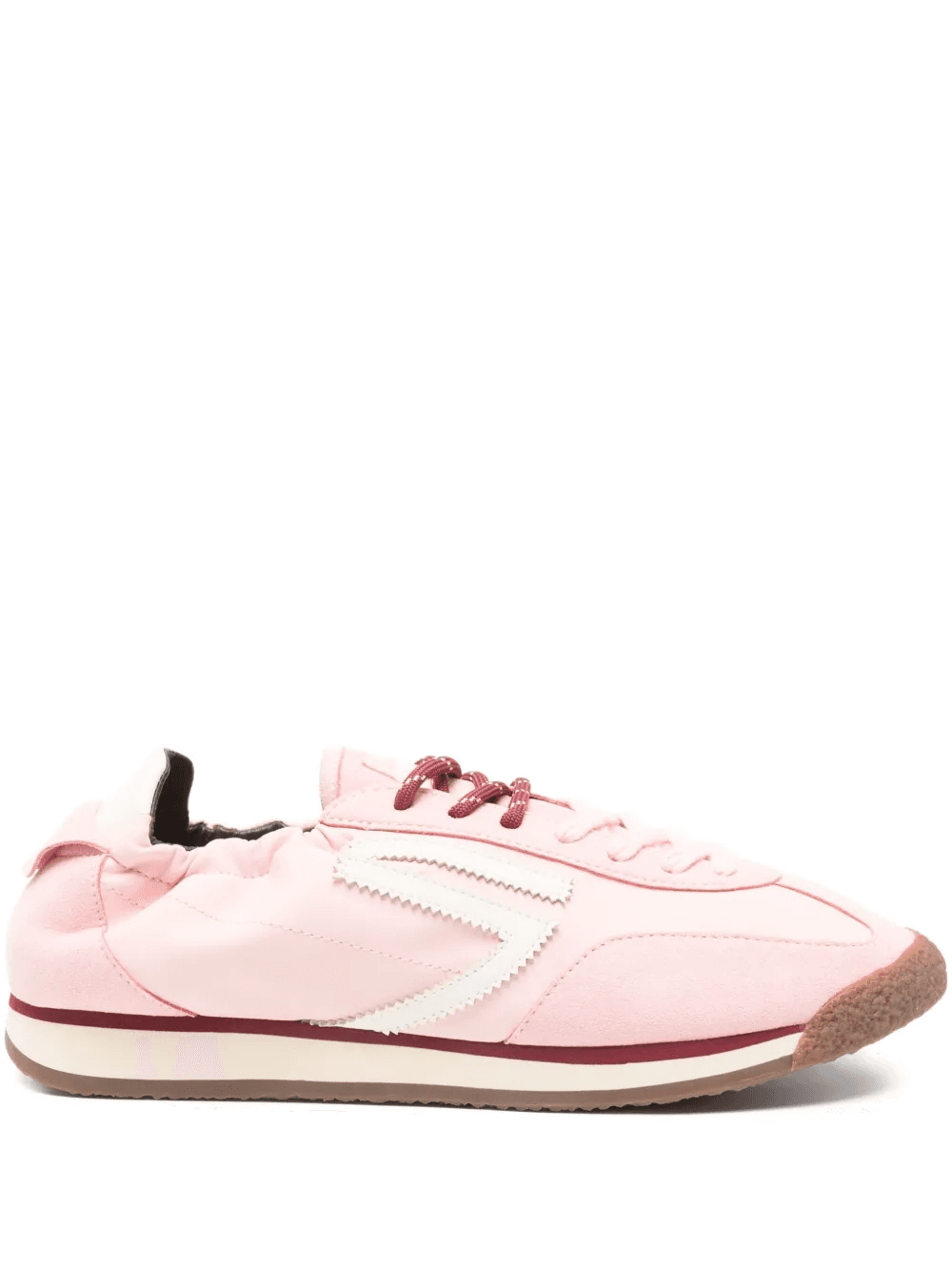 panelled lace-up sneakers - Image 1