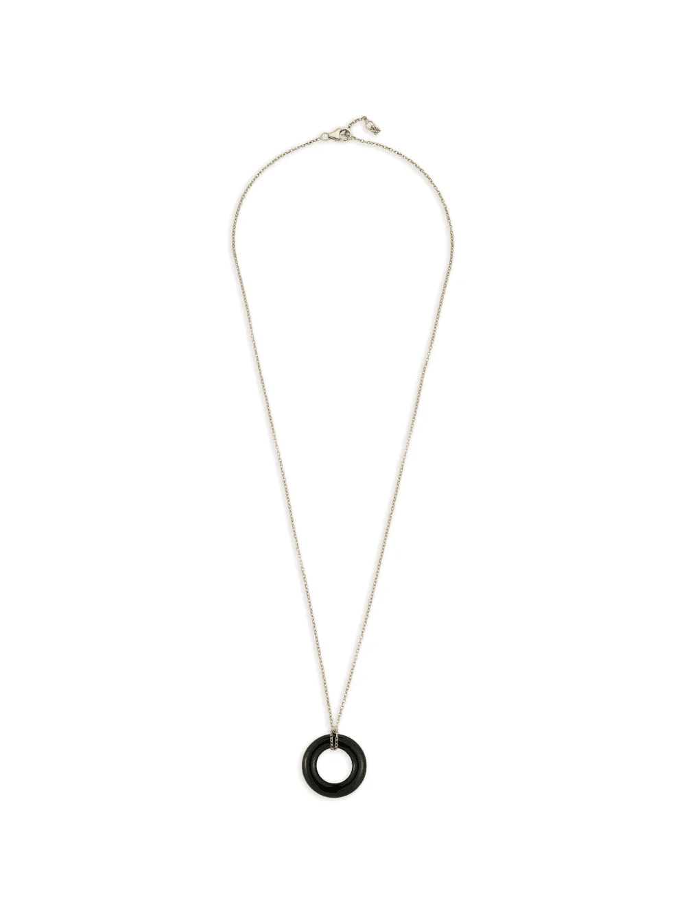 Door Knocker Donut onyx and diamond necklace - Image 1