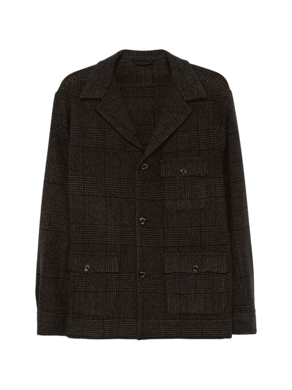 plaid single-breasted jacket - Image 1
