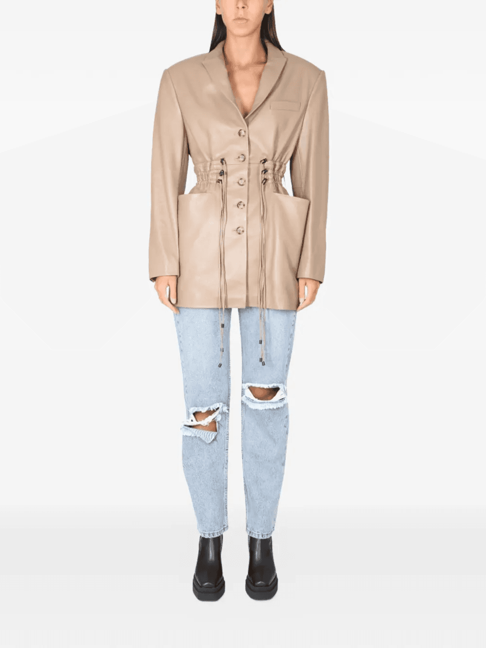 gathered-wait blazer - Image 1