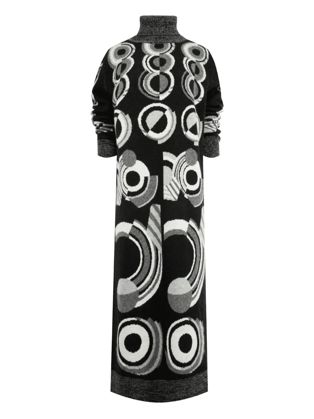 Sonia turtleneck patterned midi dress - Image 1