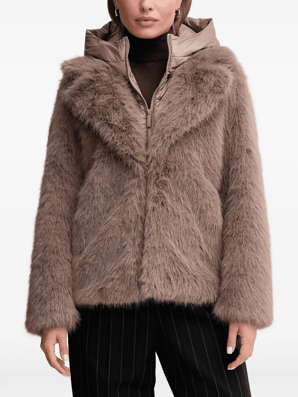 Paris hooded faux-fur jacket - Image 1