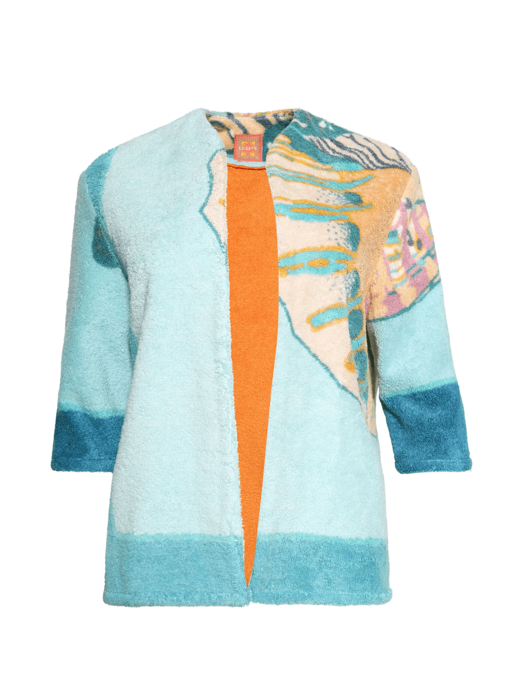 patterned terry jacket - Image 1