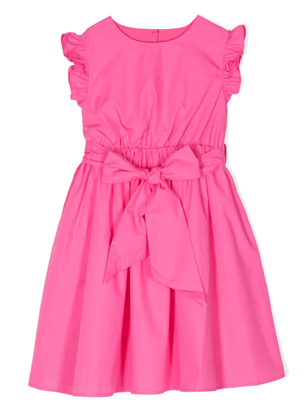 Kenzie bow-detail cotton-poplin dress - Image 1