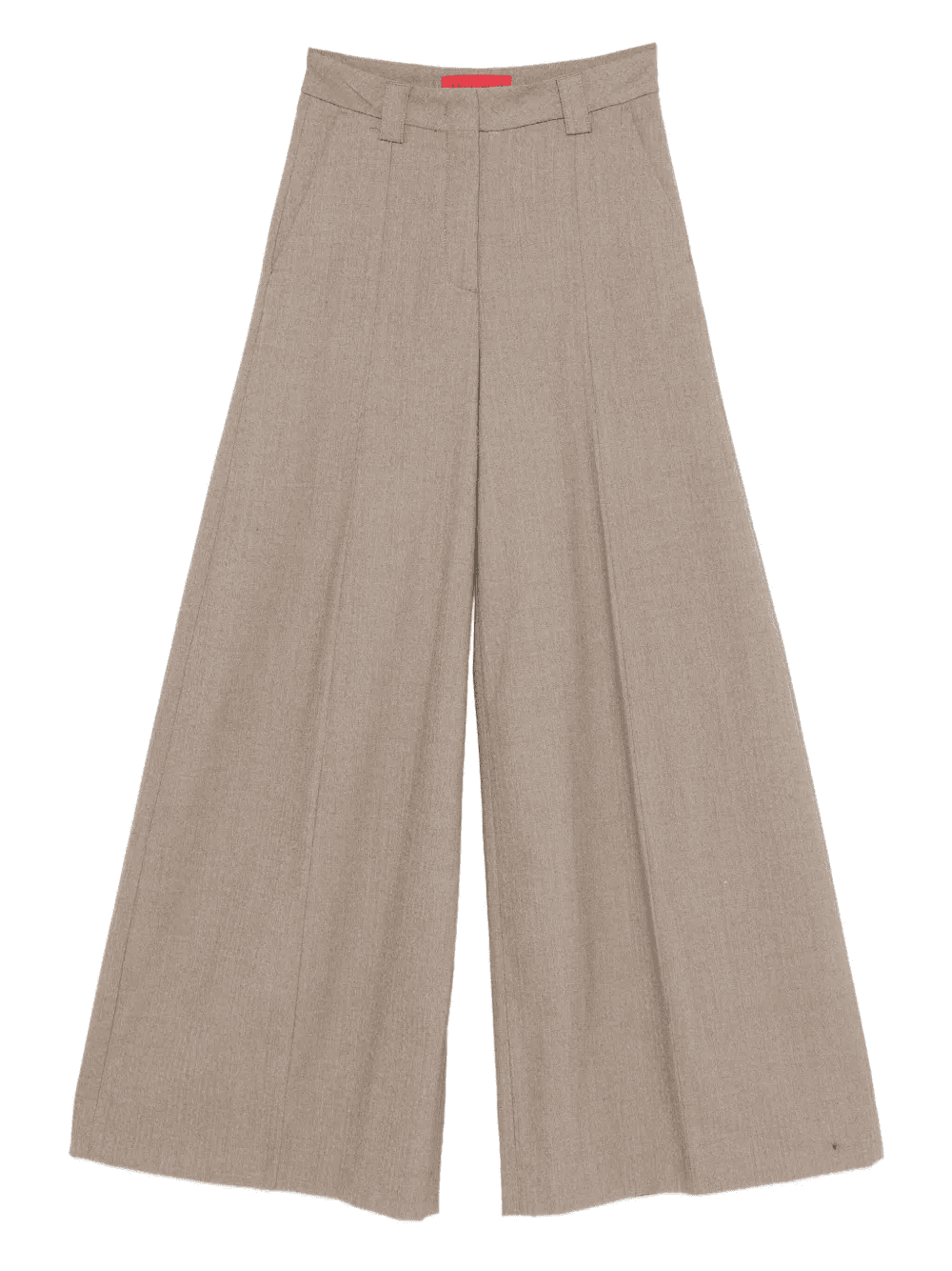 pleat-detail cotton trousers - Image 1