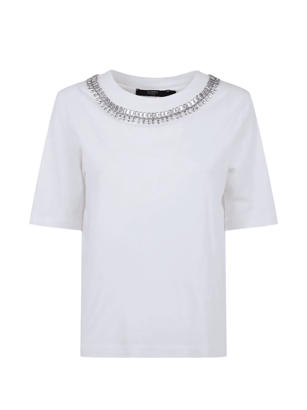 embellished crew neck T-shirt - Image 1