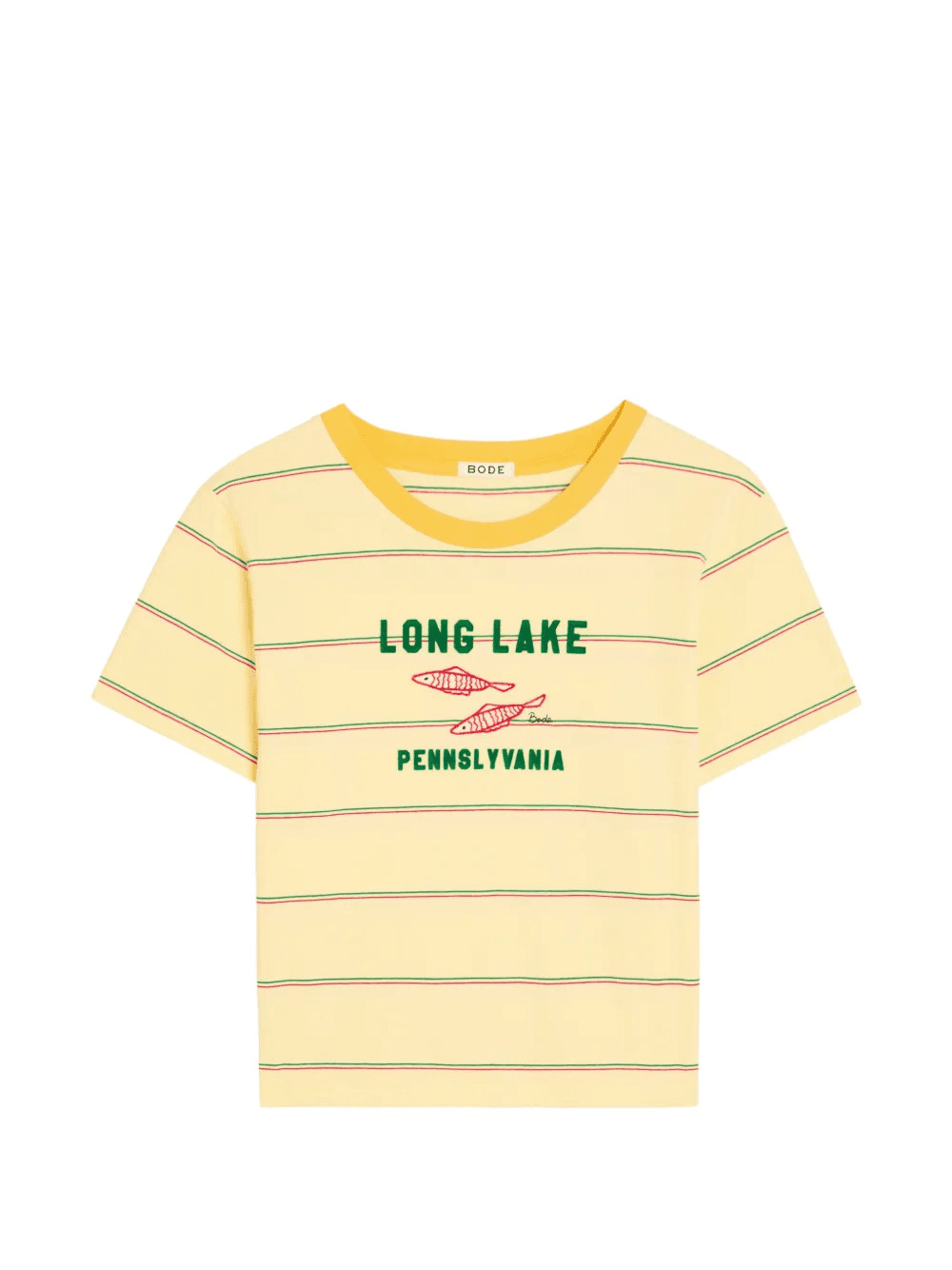 striped graphic T-shirt - Image 1