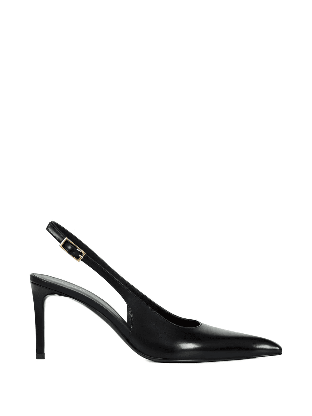 pointed buckle leather pumps - Image 1