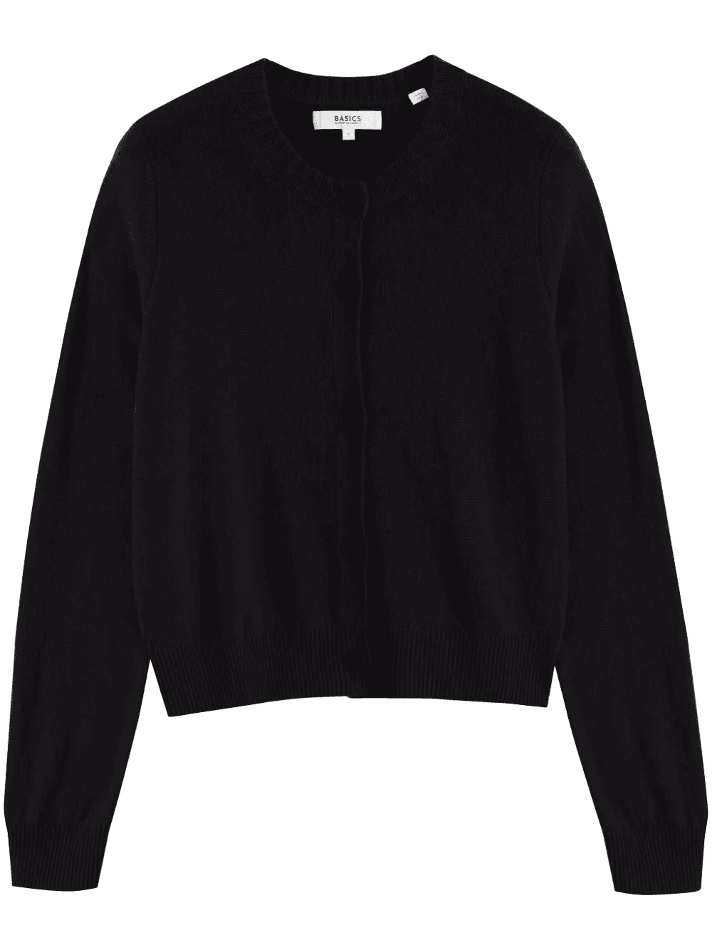crew-neck knitted cardigan - Image 1