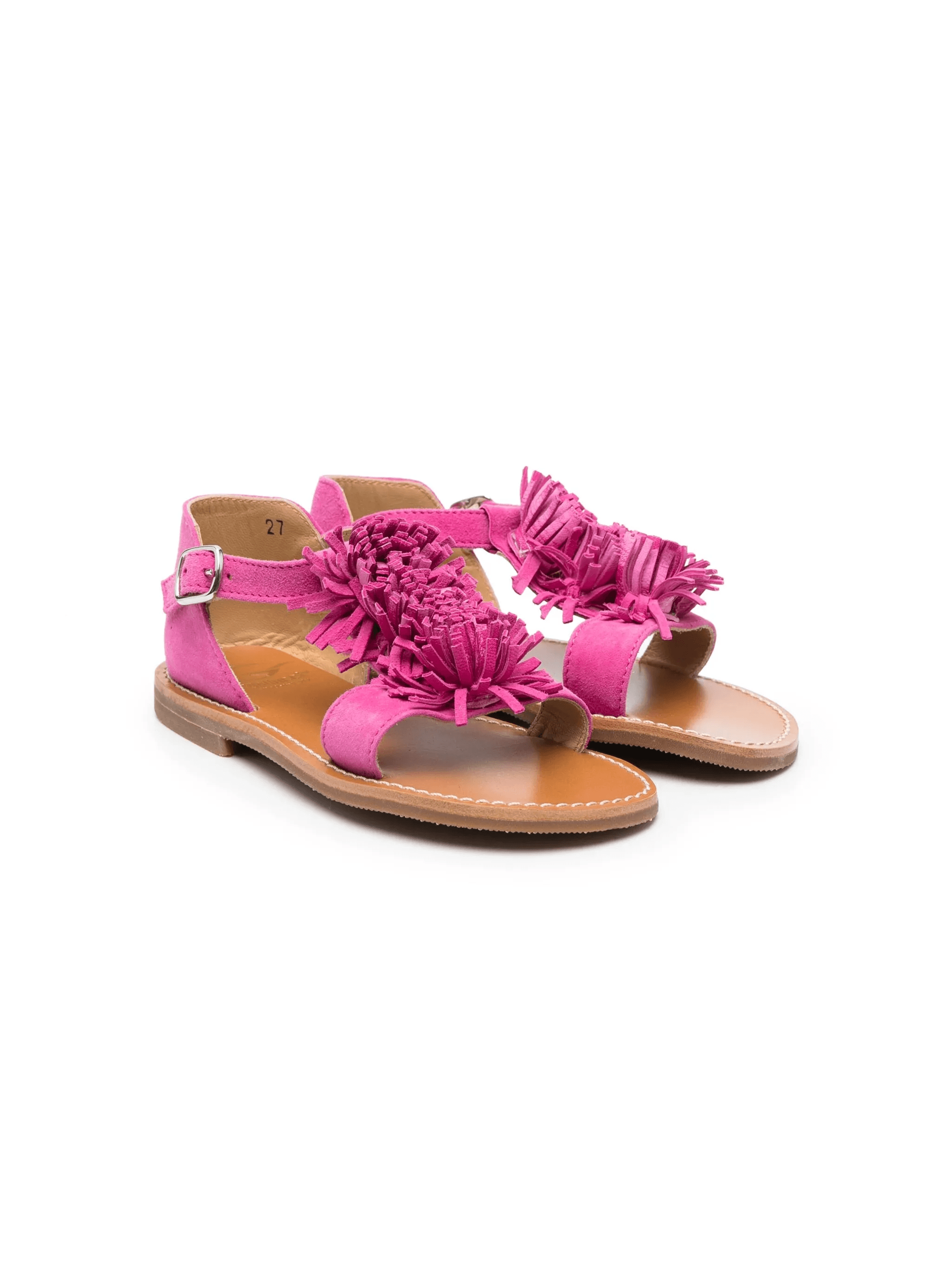 calf-suede open-toe sandals - Image 1