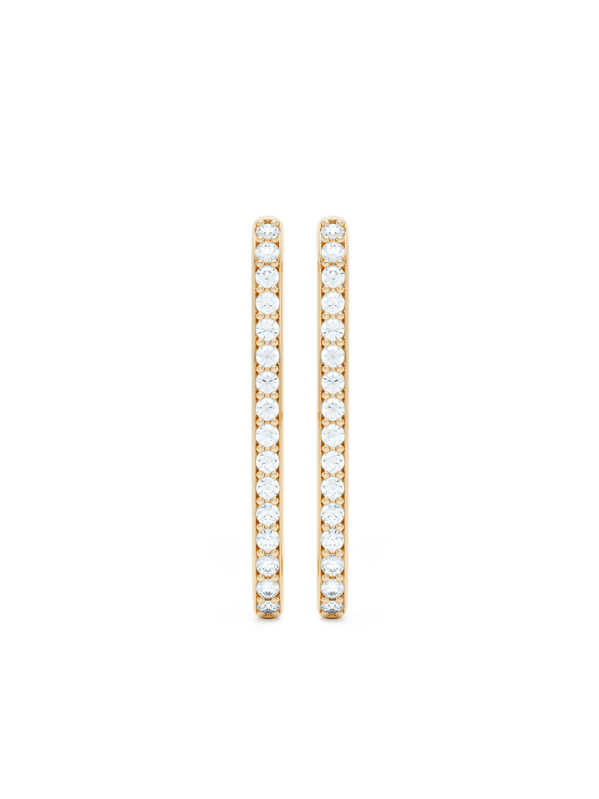 14kt yellow gold Allday diamond ear cuffs - Image 1