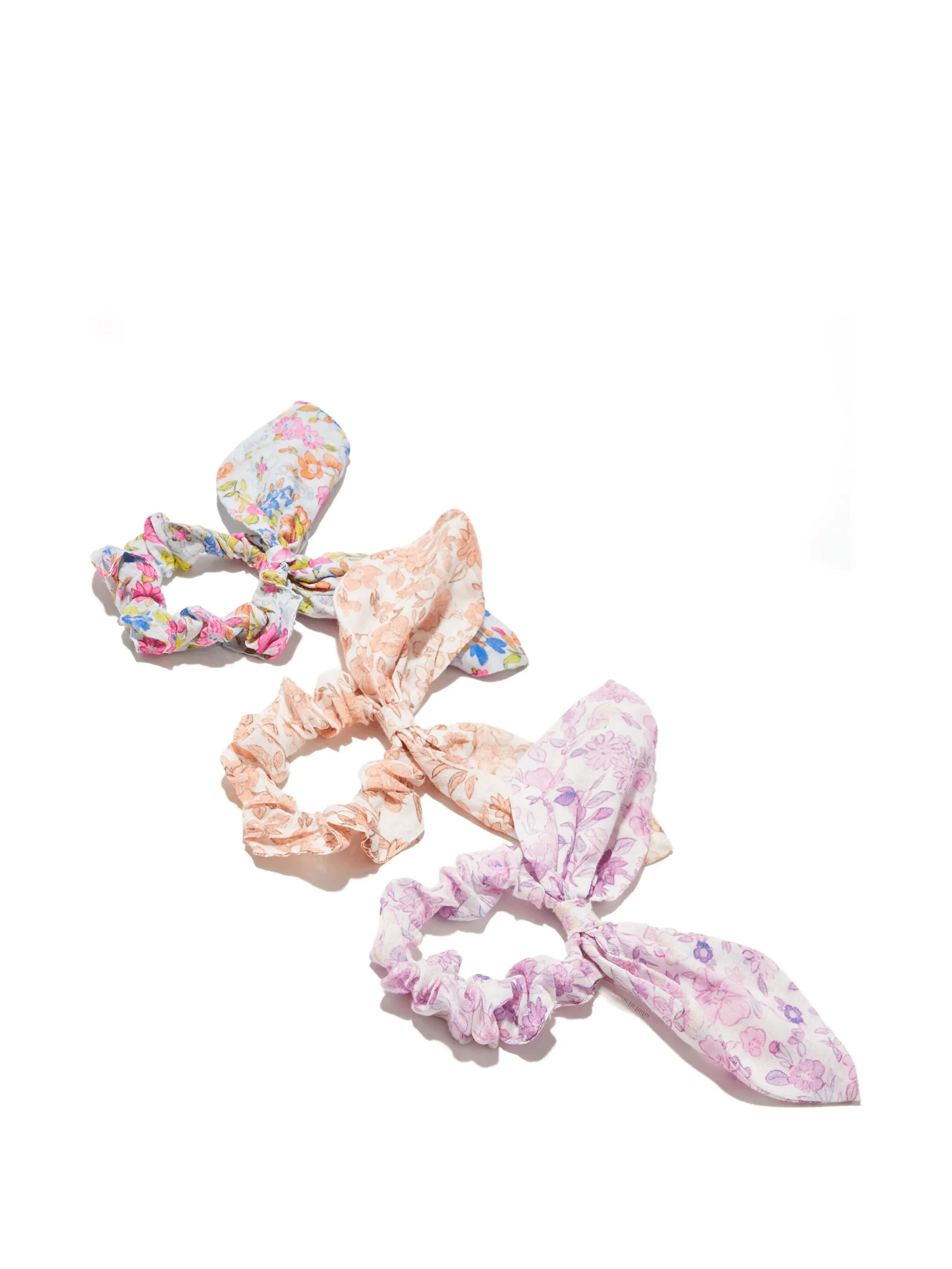floral-pattern scrunchie (pack of three) - Image 1