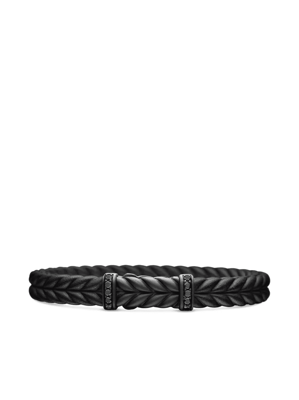 Chevron braided diamond bracelet - Image 1