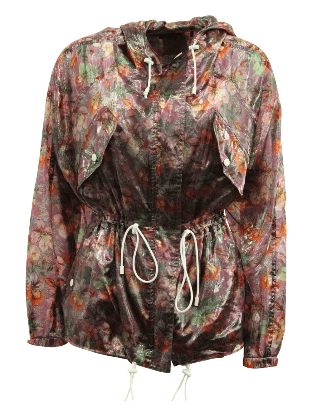 Olaz floral-print drawstring jacket - Image 1