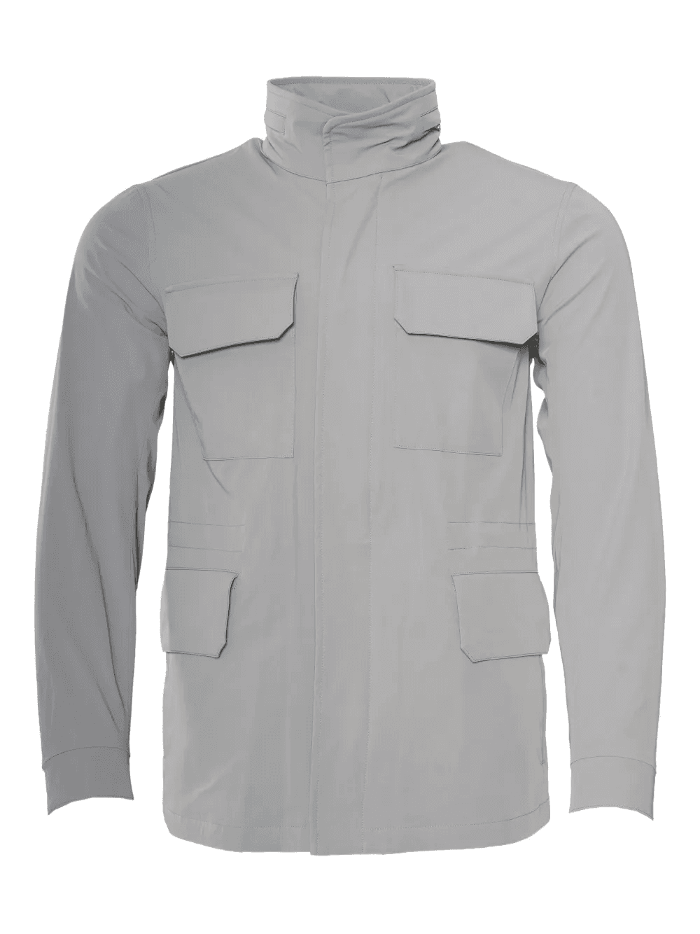 hidden-hood flap-pocket jacket - Image 1