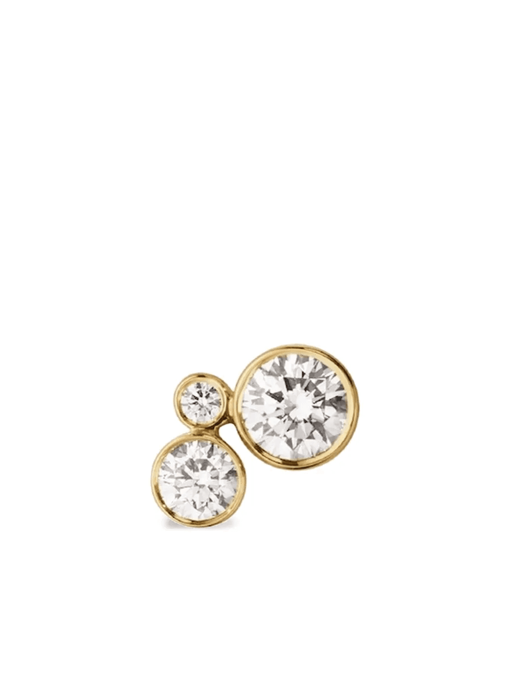 18K recycled yellow gold Petite Stella diamond earring - Image 1