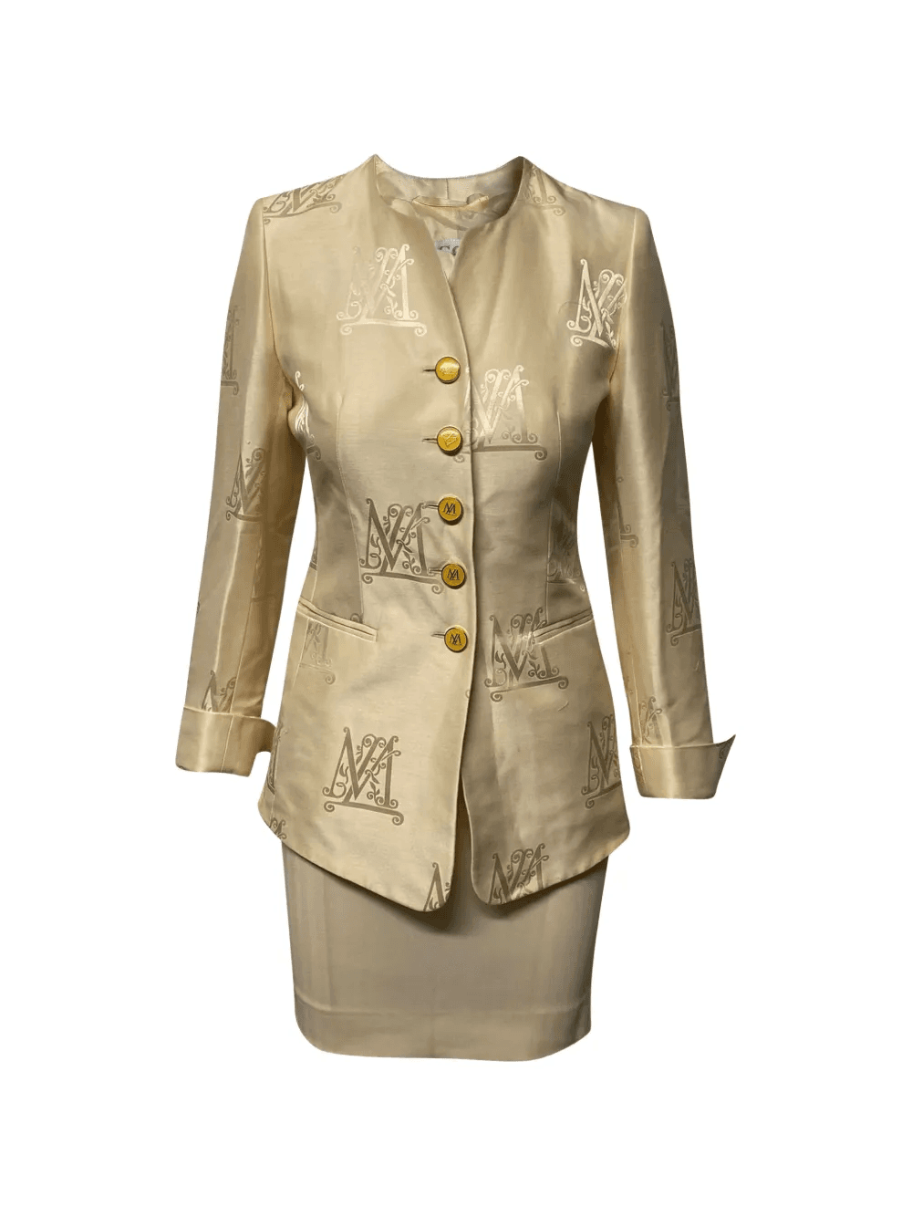 x Margaretha Ley single-breasted skirt suit - Image 1