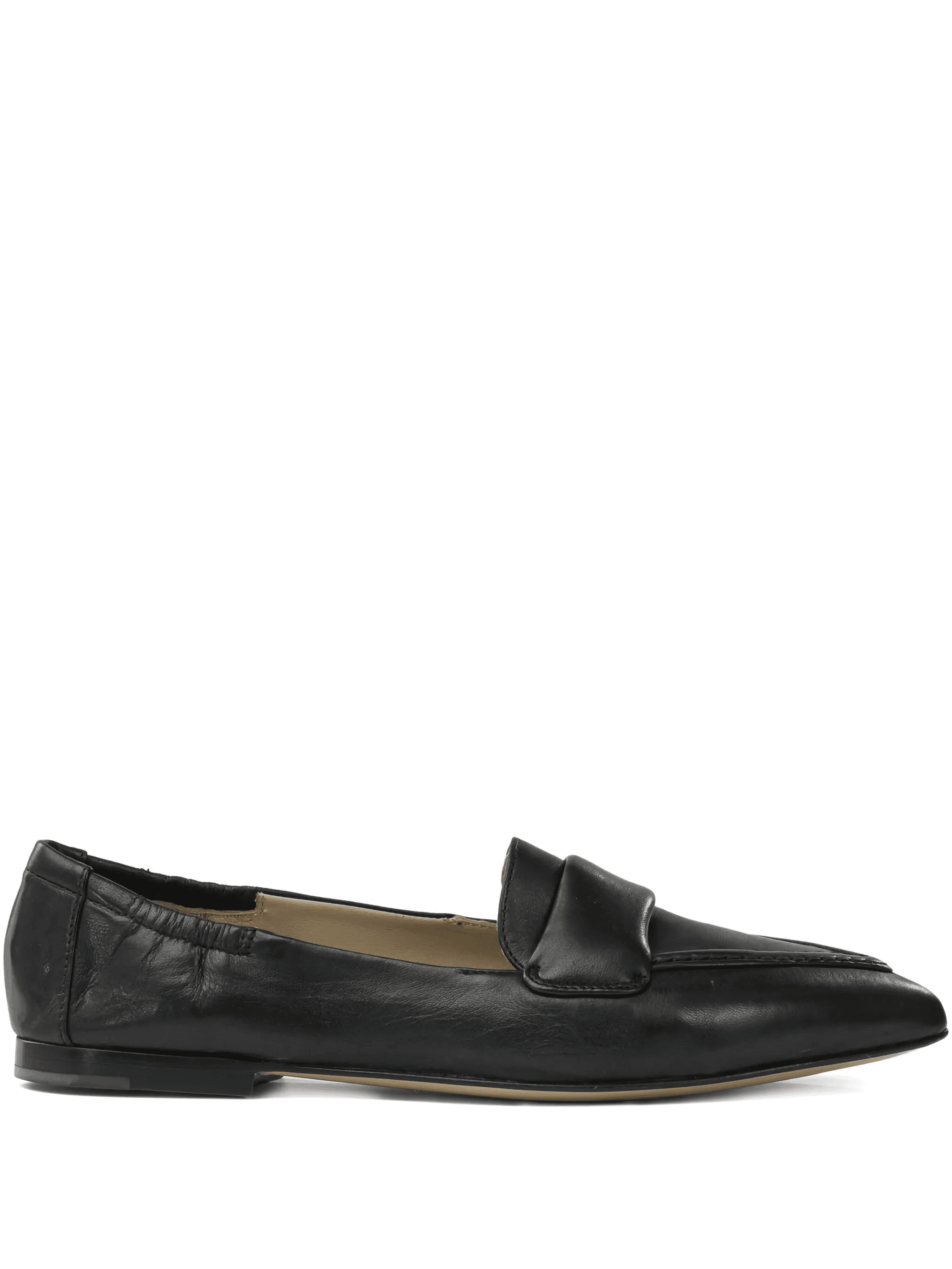pointed leather loafers - Image 1